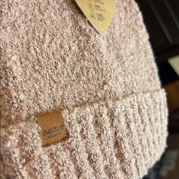 Common Good Beanie - Dusty Rose Textured Knit - Picture 2 of 5